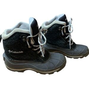 Columbia Falmouth II Winter Snow Boots Women's US 8 Black Waterproof Hiking